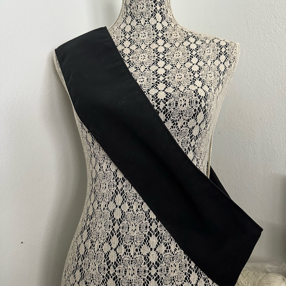Customizable Black Sash
